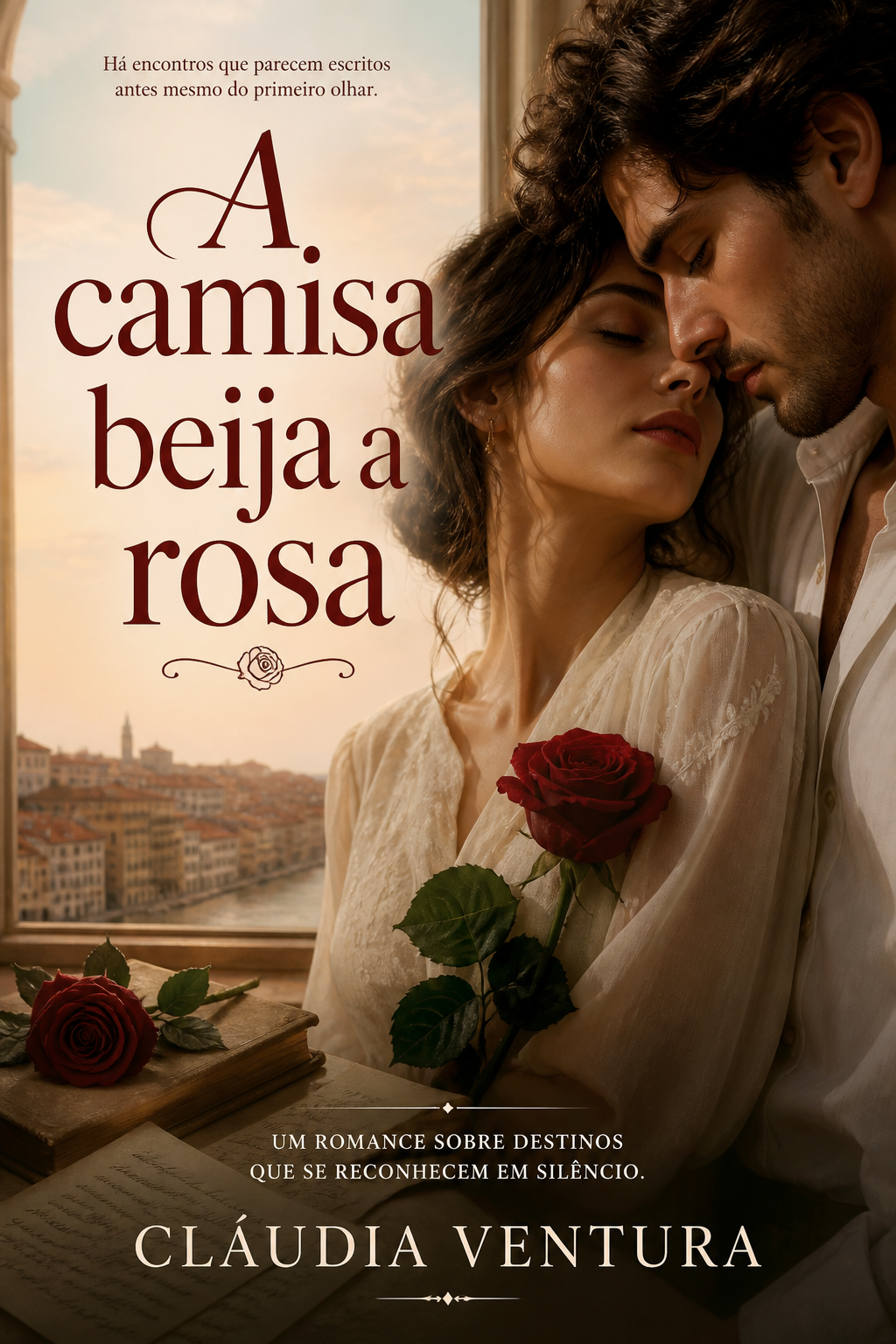 A camisa beija a rosa